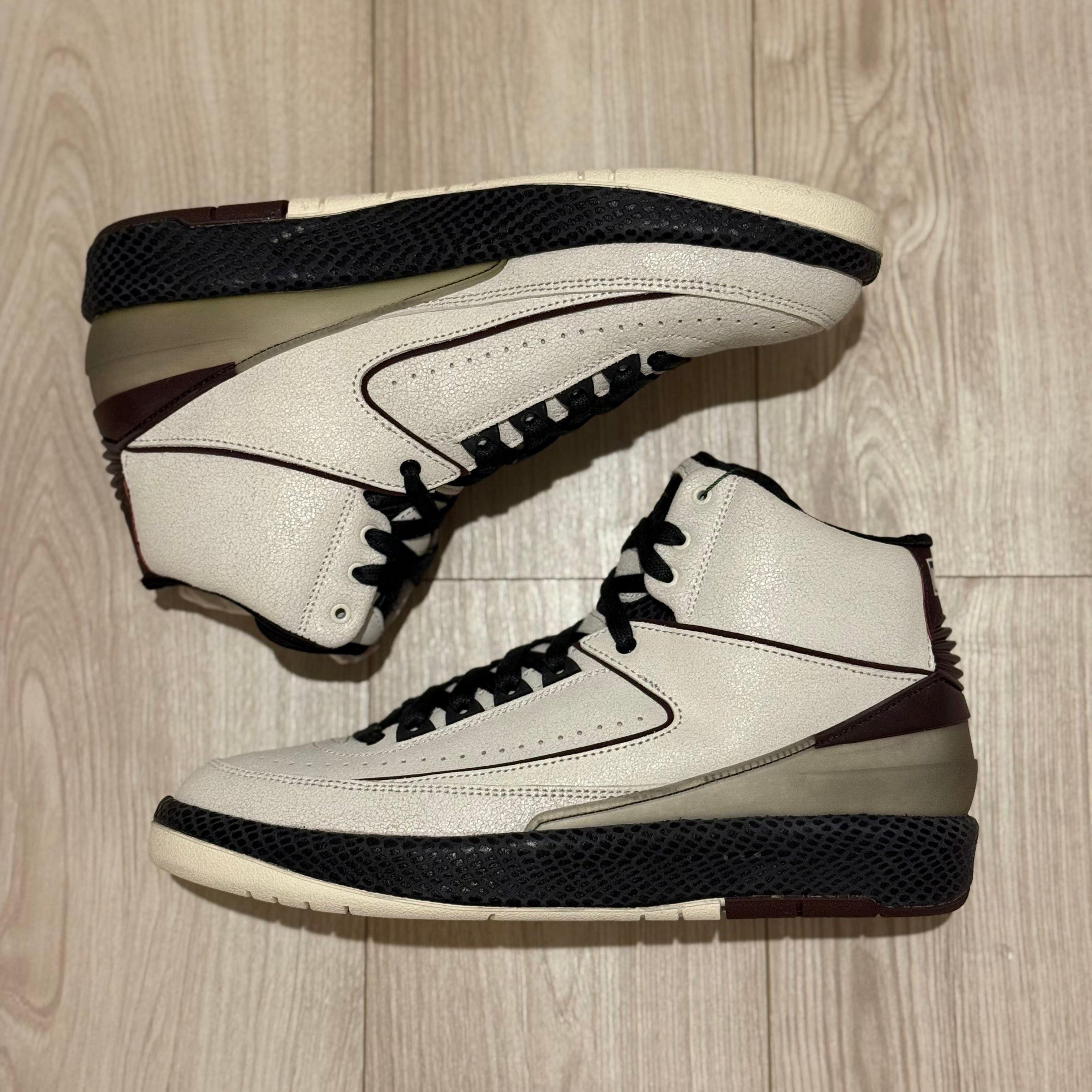 A Ma Maniere × Nike Air Jordan 2 "Airness/Sail and Burgundy"