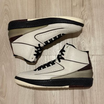 A Ma Maniere × Nike Air Jordan 2 "Airness/Sail and Burgundy"