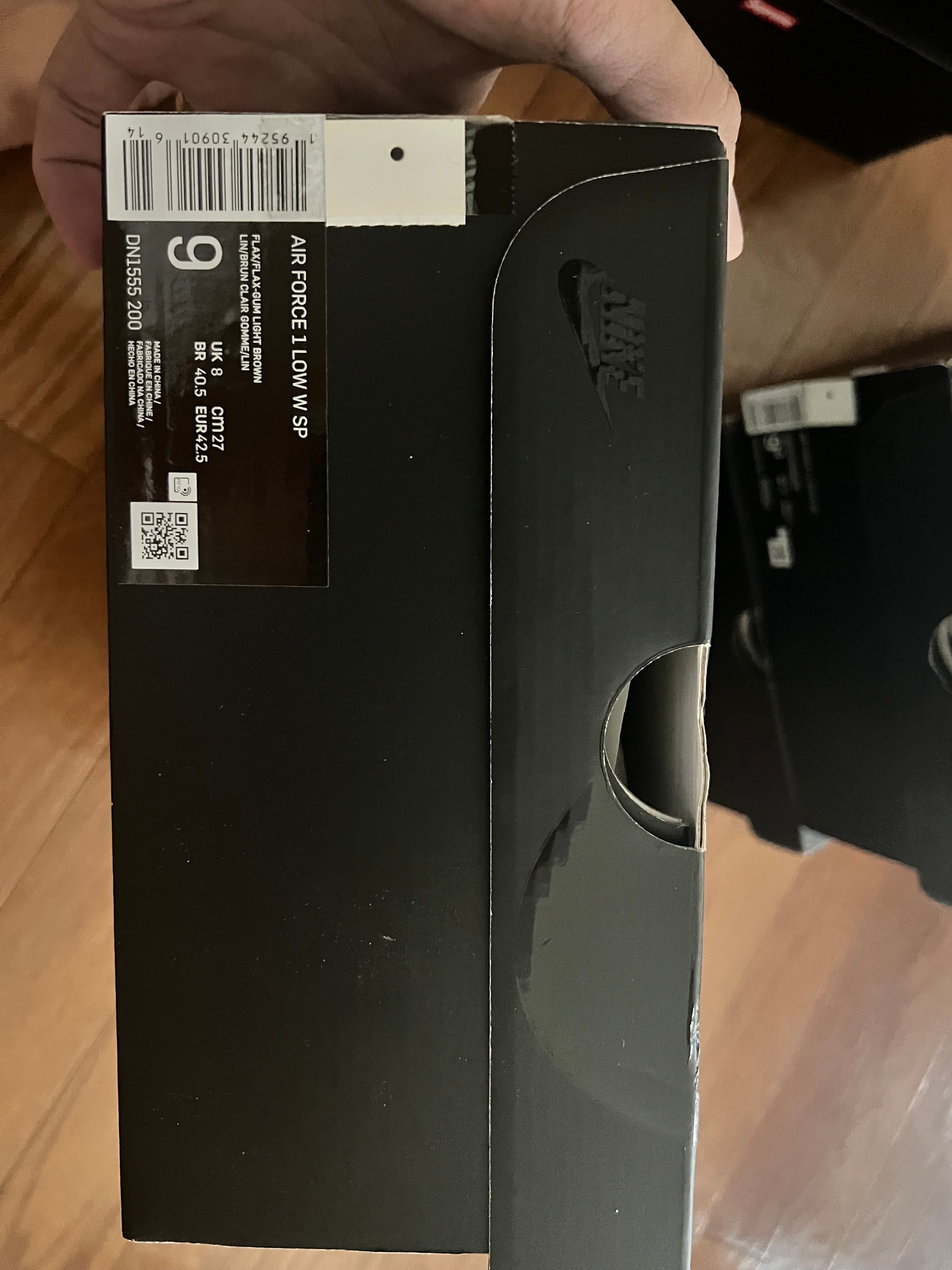 Supreme × Nike Air Force 1 Low "Flax/Wheat"