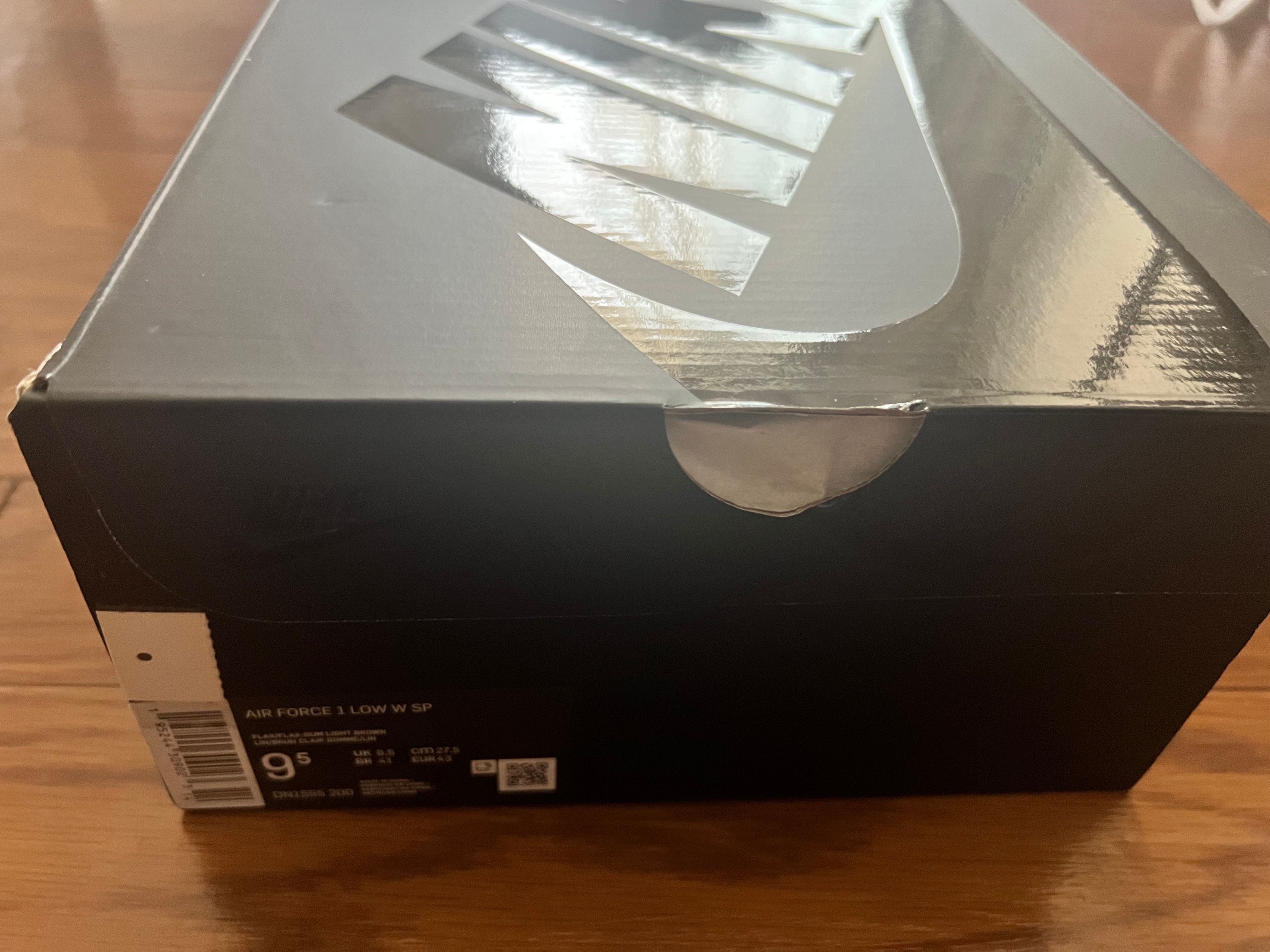 Supreme × Nike Air Force 1 Low "Flax/Wheat"