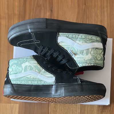 Supreme × Vans Dollar Skate Grosso Mid "Black"