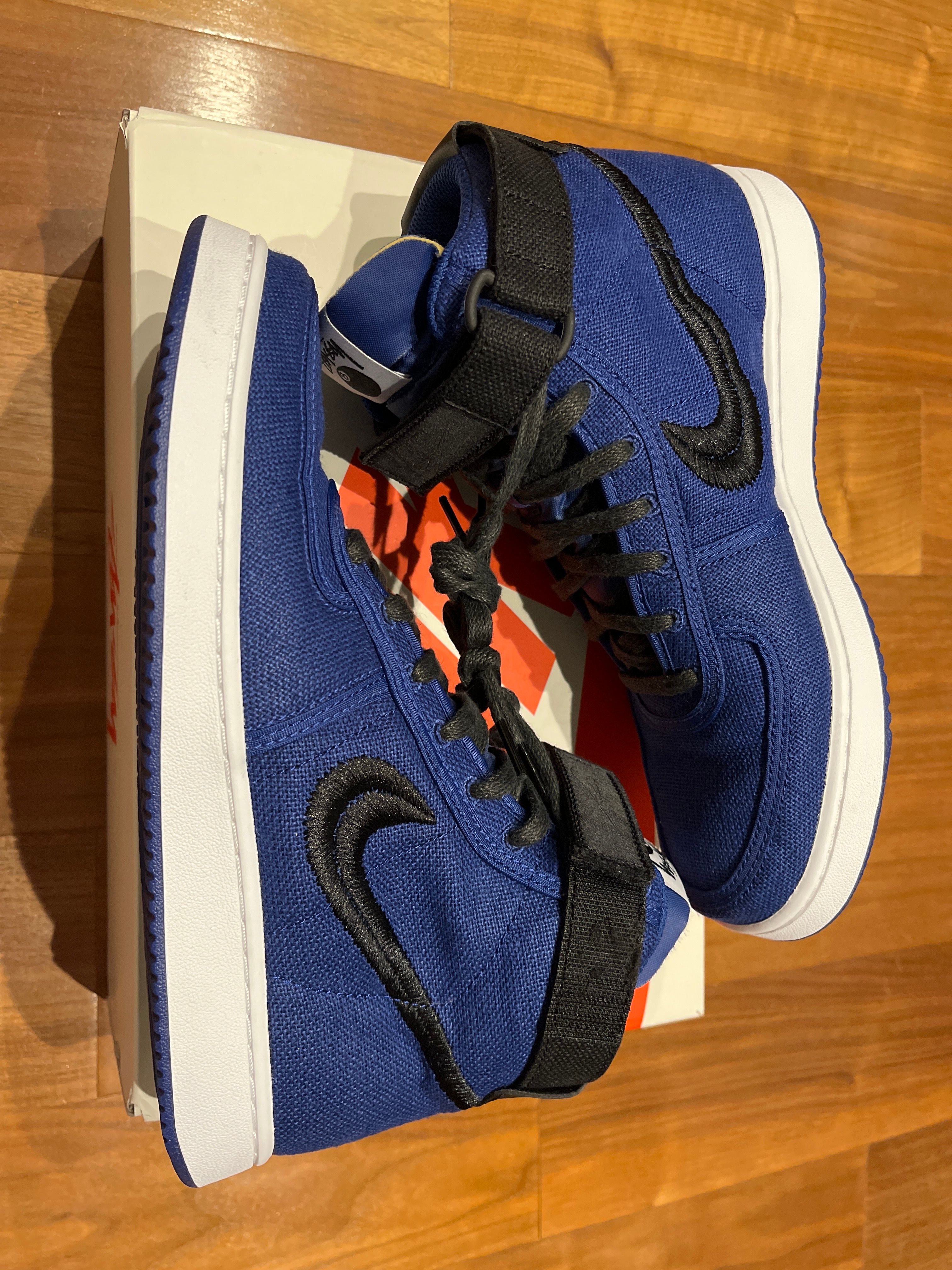 Stussy × Nike Vandal High "Deep Royal Blue"