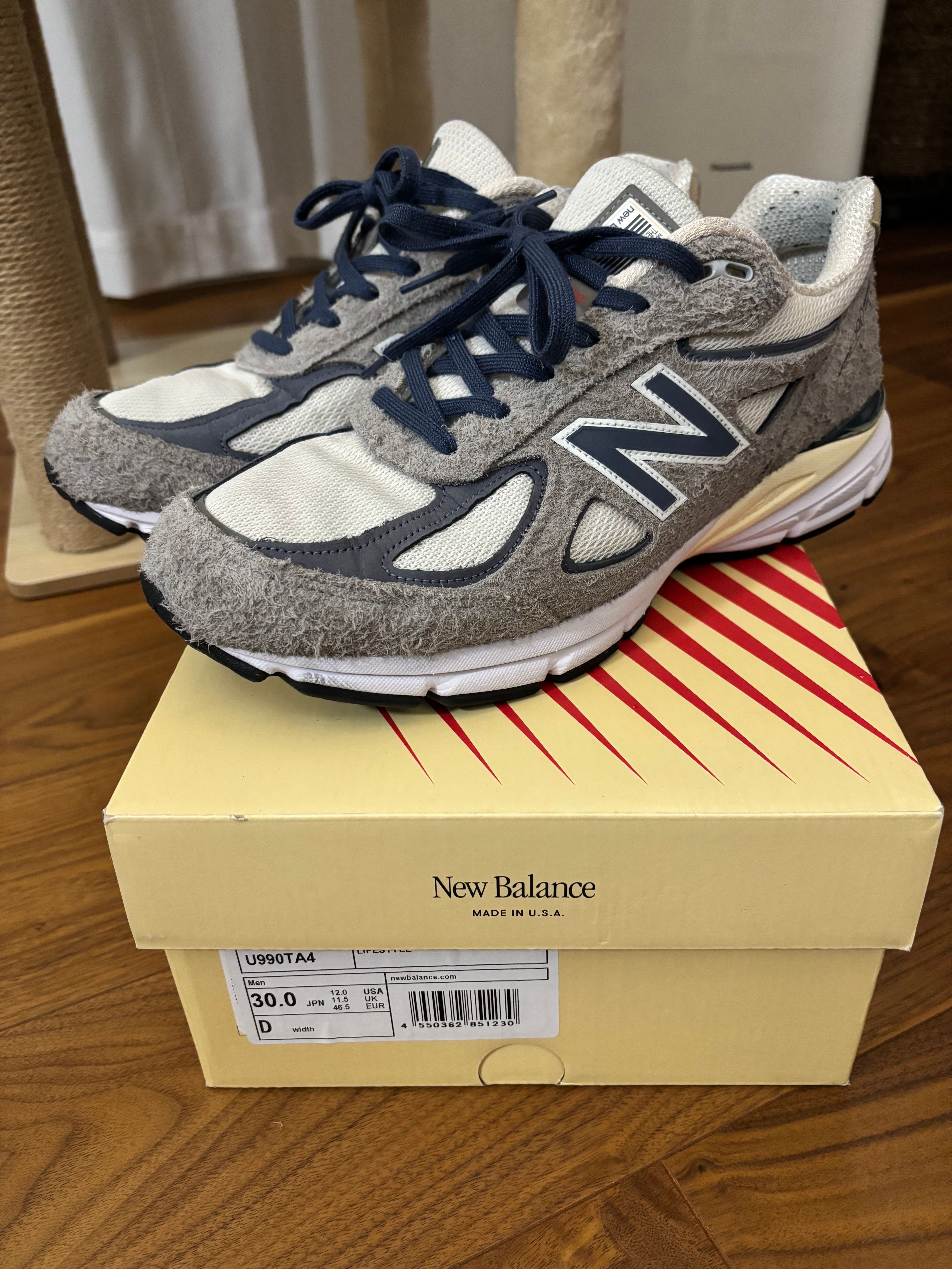 New Balance 990V4 "Gray/Slate Blue"