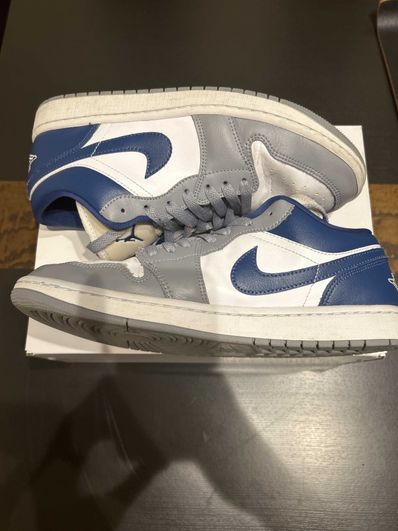 Nike Women's Air Jordan 1 Low "Grey and Blue"