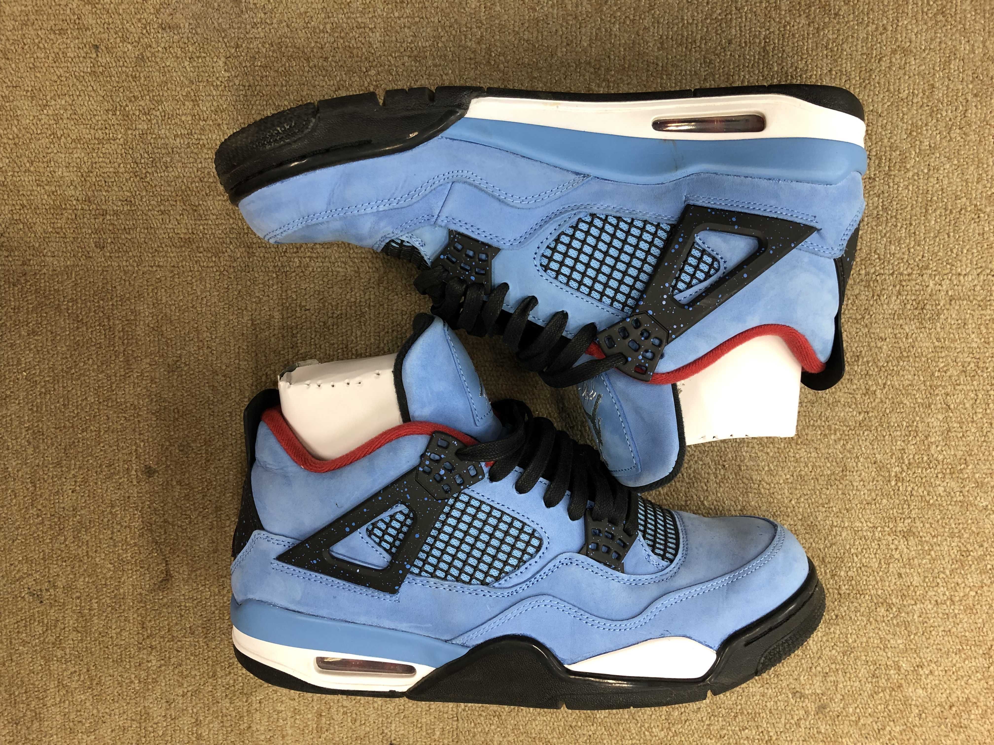 Travis Scott × Nike Air Jordan 4 Retro Cactus Jack "University Blue"