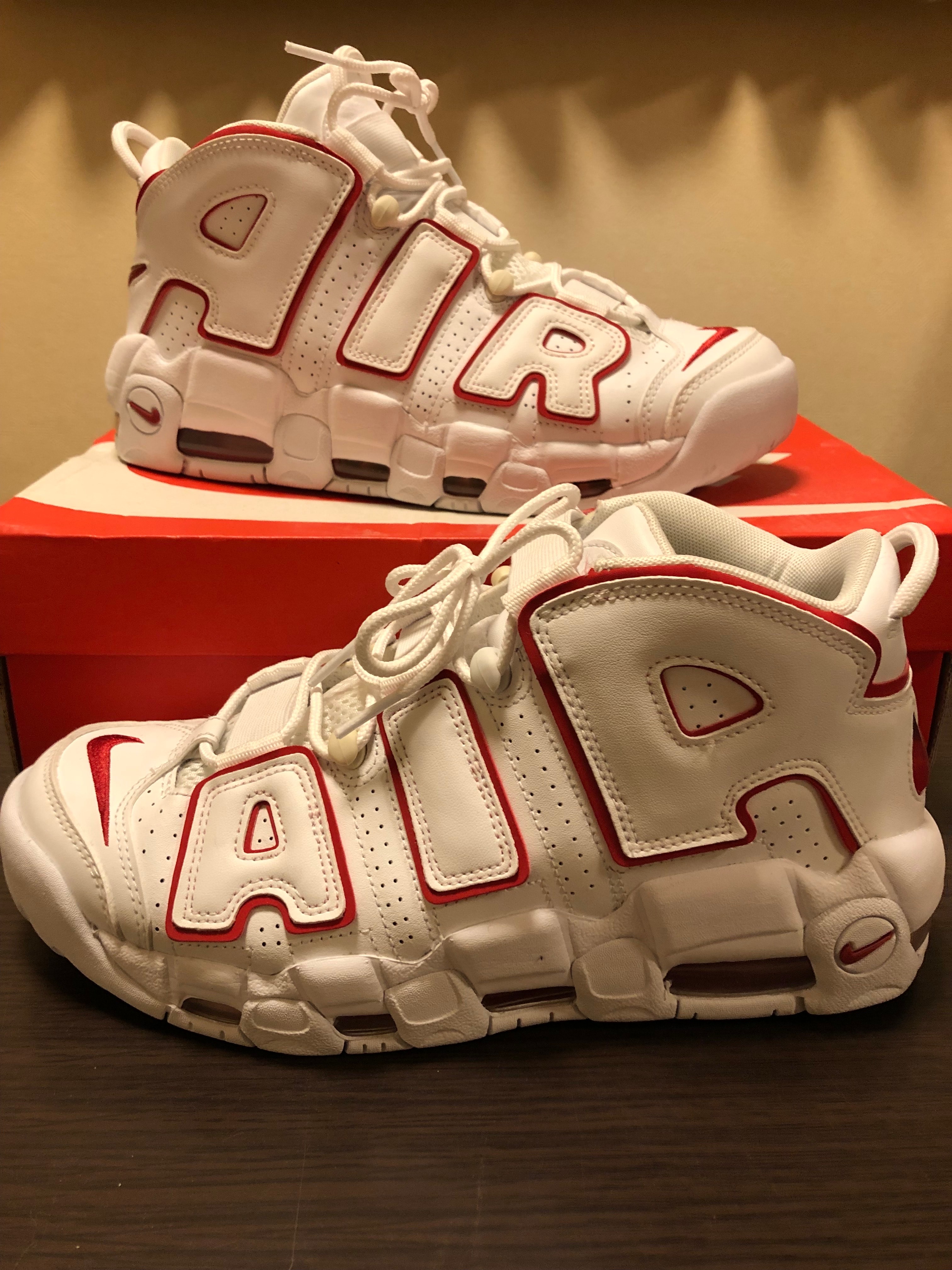 NIKE AIR MORE UPTEMPO "WHITE/VARSITY RED" (2021)