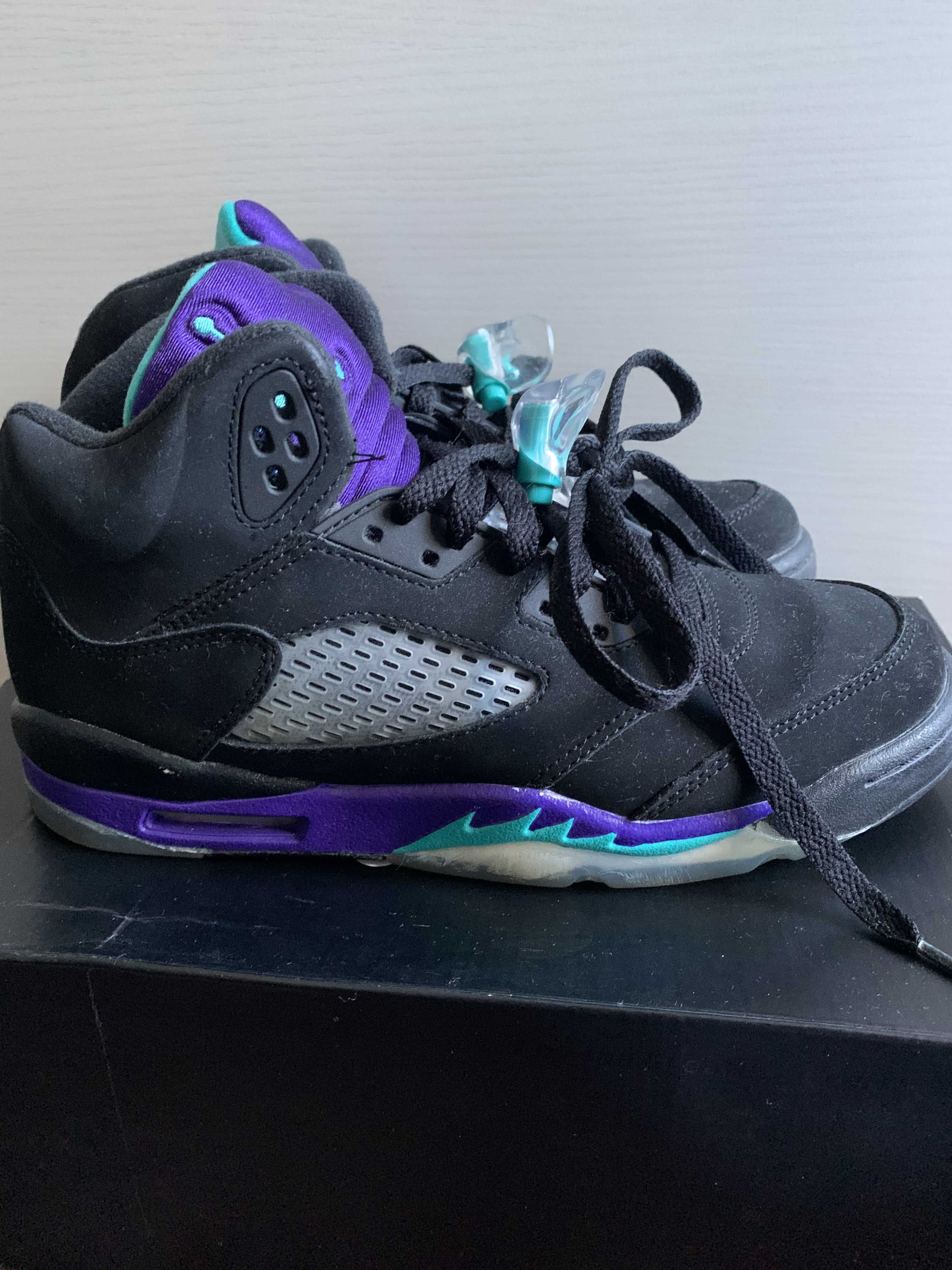 NIKE AIR JORDAN 5 RETRO BLACK GRAPE 2013 (GS)