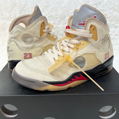 Off-White × Nike Air Jordan 5 "Sail"