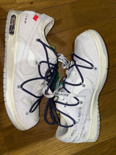 Off-White × Nike Dunk Low "Sail/Neutral Grey/Gridiron"