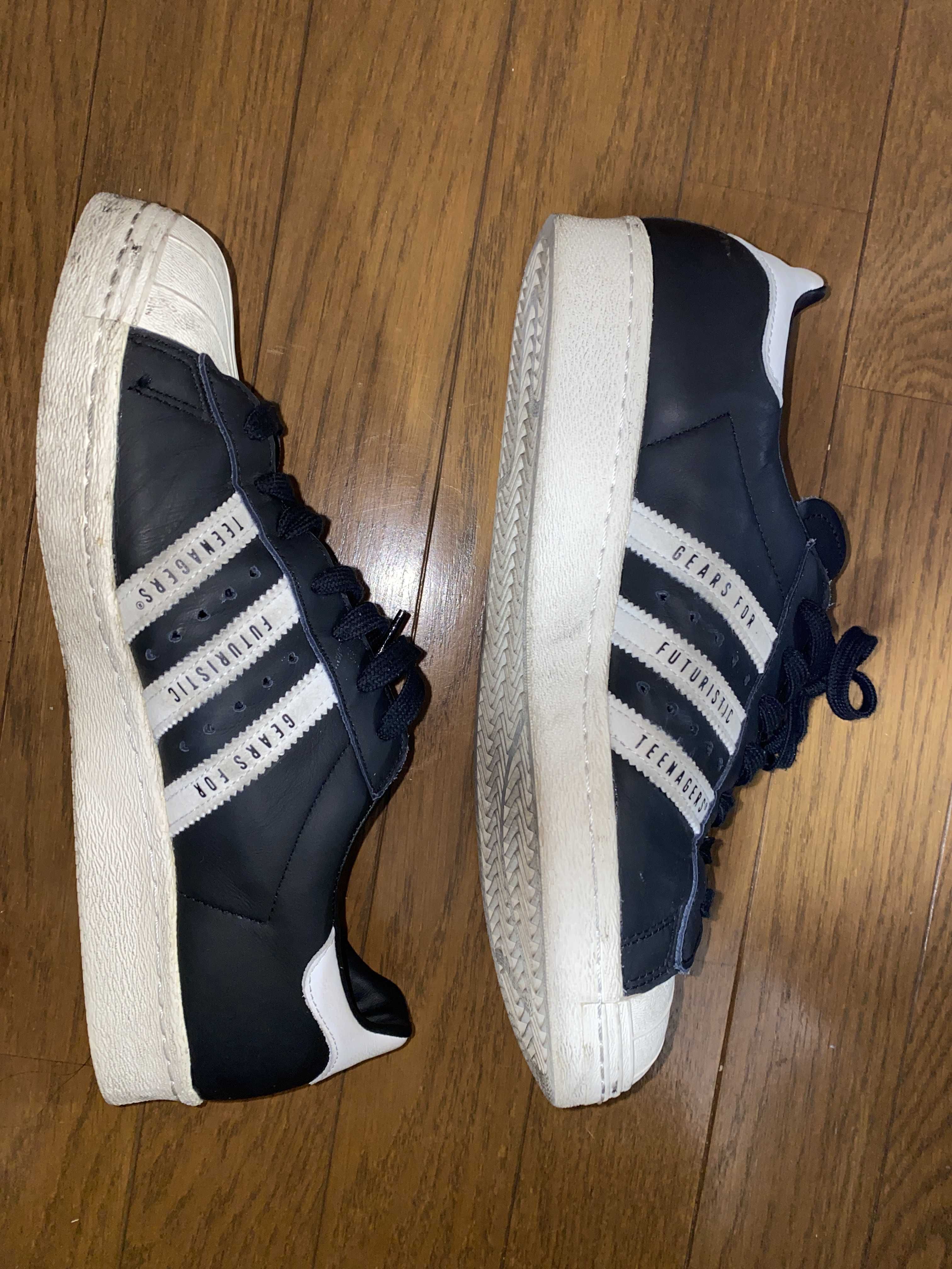 HUMAN MADE × adidas SUPERSTAR 80s "BLACK/WHITE"