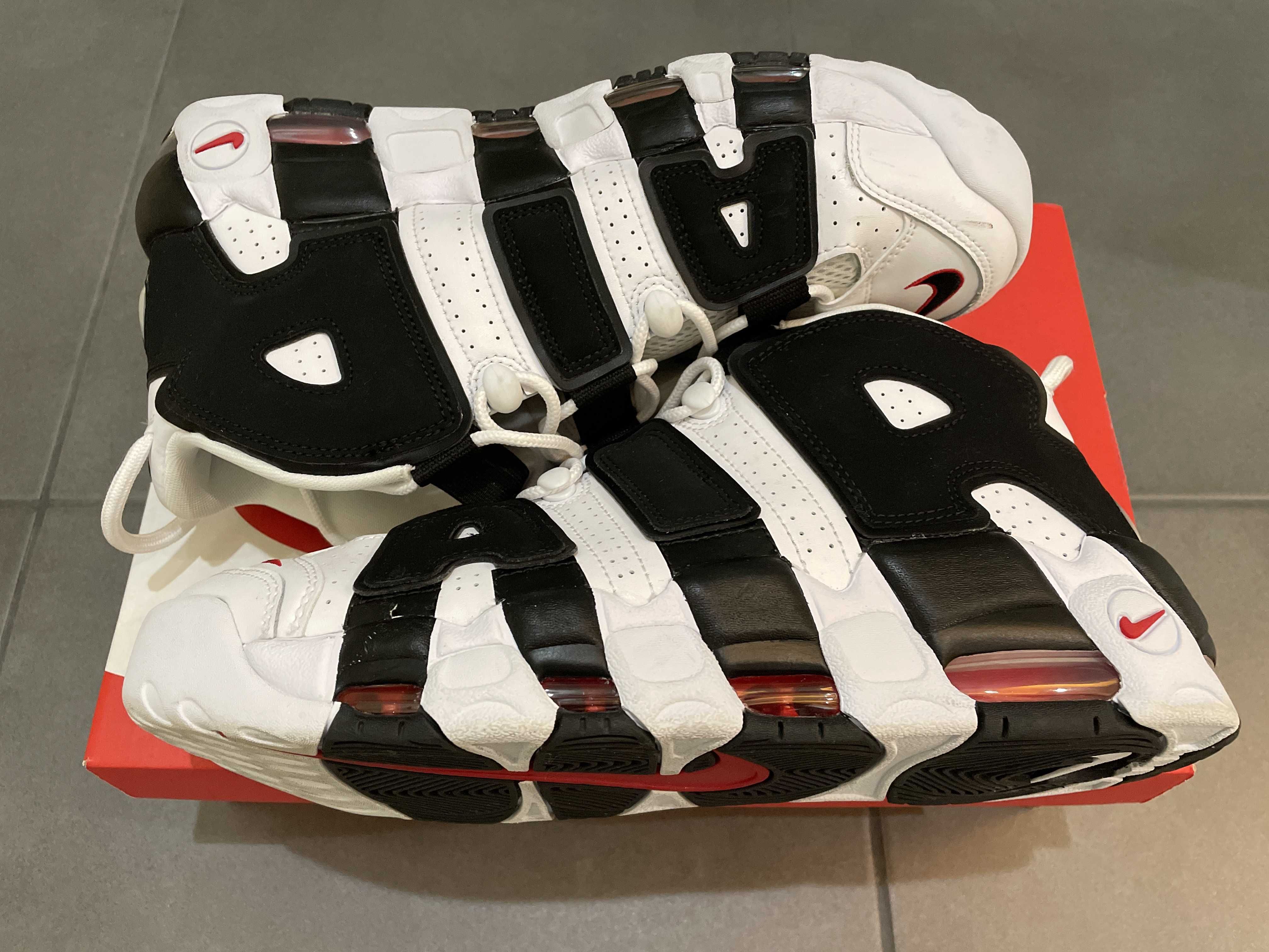 Nike Air More up Tempo "White/Black/University Red"(~2018)