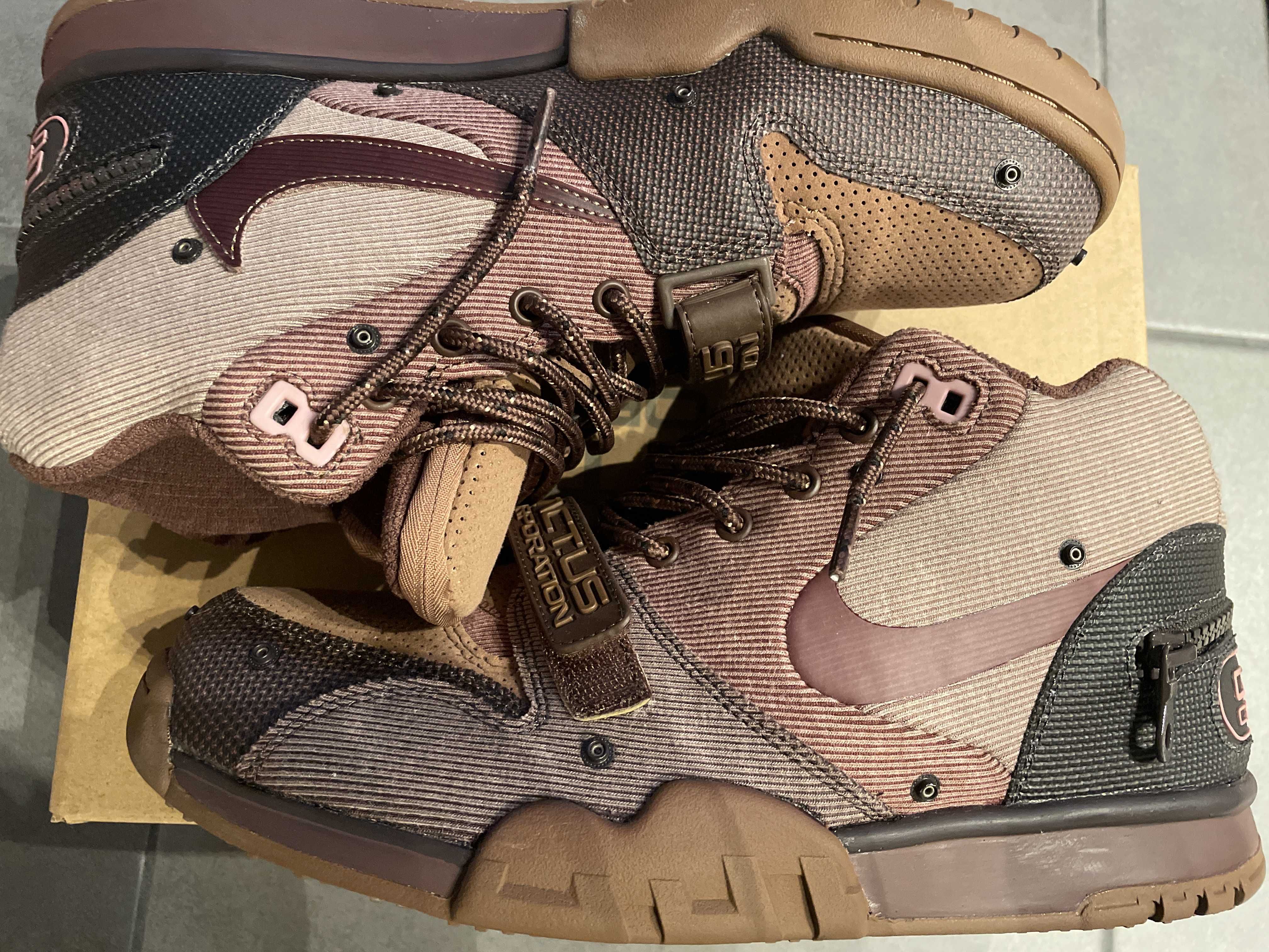 Travis Scott x Nike Air Trainer 1 SP "Archaeo Brown and Rust Pink"