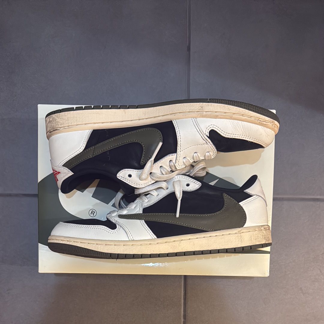 Travis Scott × Nike Women's Air Jordan 1 Low OG "Medium Olive"