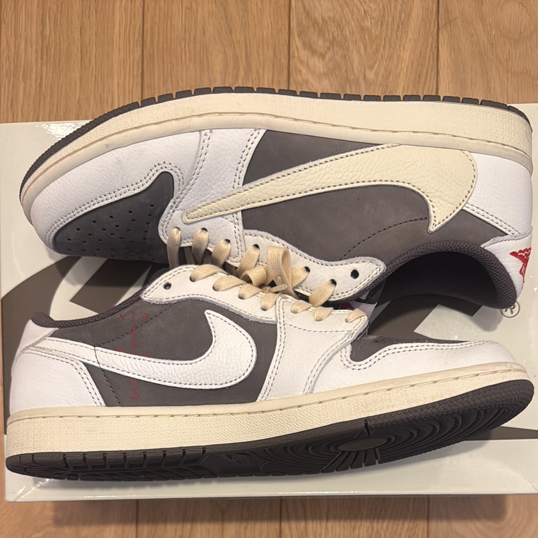 Travis Scott × Nike Air Jordan 1 Low OG SP "Reverse Mocha/Sail and Ridgerock"