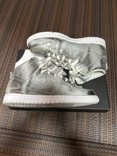 CLOT × Nike Dunk High "Silver/Flux"