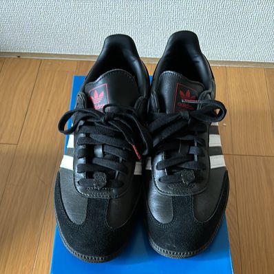 Crazy Raccoon × atmos × adidas Samba "Core Black/Footwear White/Better Scarlet"