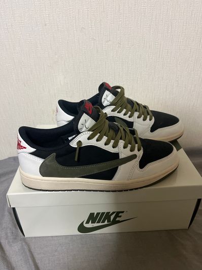 Travis Scott × Nike Women's Air Jordan 1 Low OG "Medium Olive"