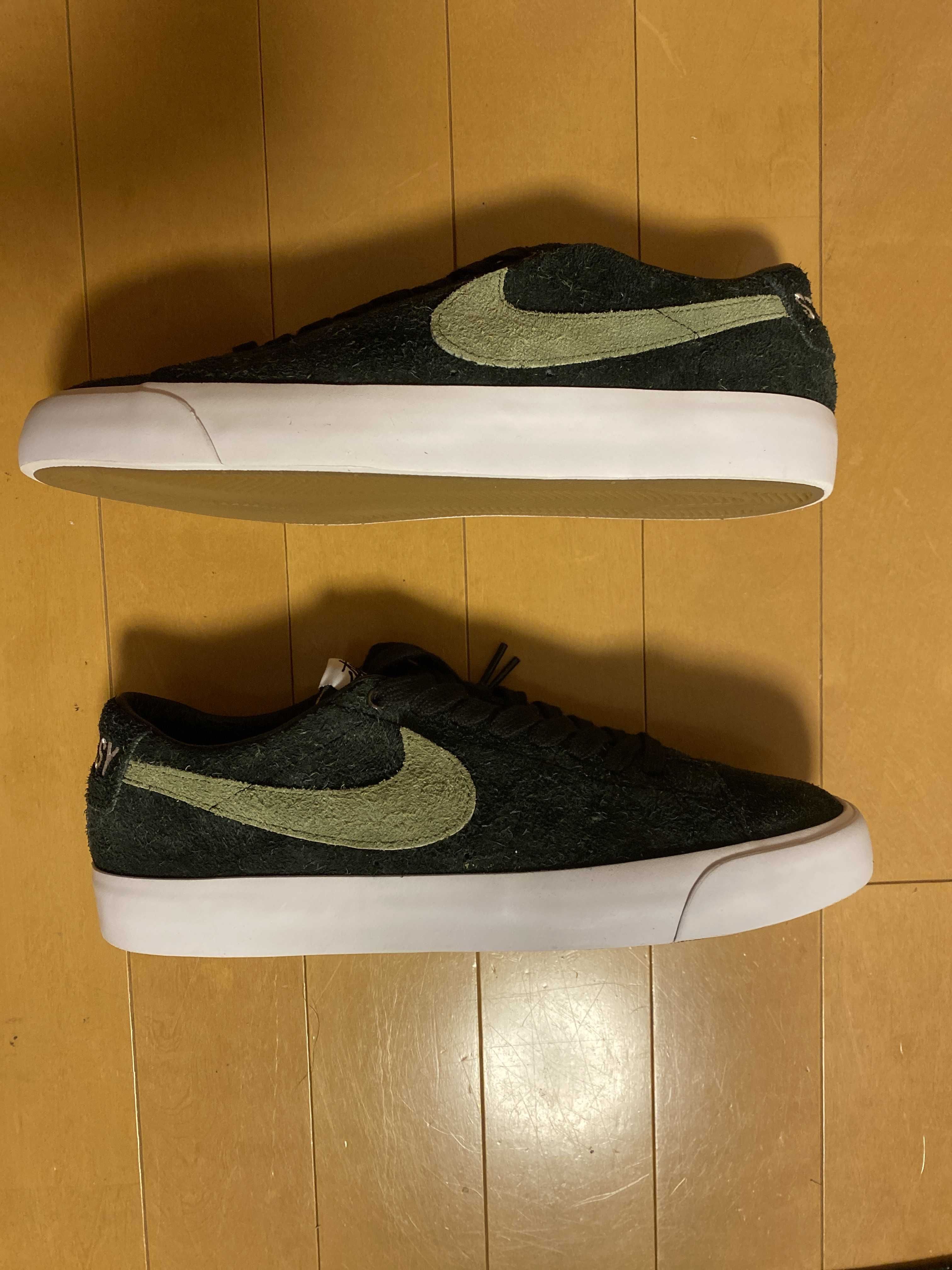 Stussy × Nike SB Blazer Low "Black/Palm Green"