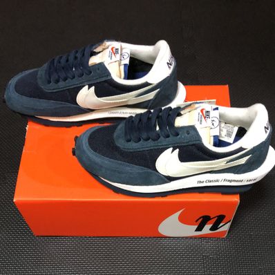 Fragment × sacai × Nike LD Waffle "Blackended Blue"