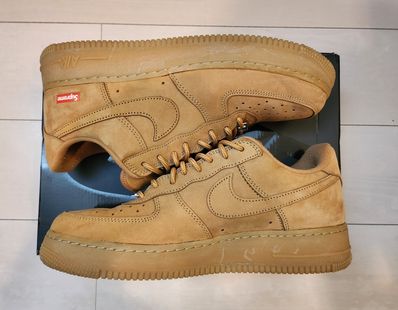 Supreme × Nike Air Force 1 Low "Flax/Wheat"