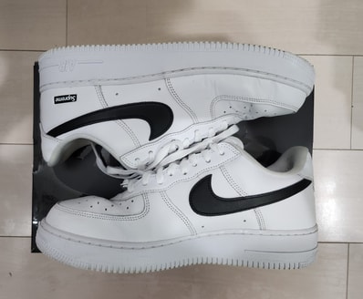 Supreme × Nike Air Force 1 Low "White/Black"