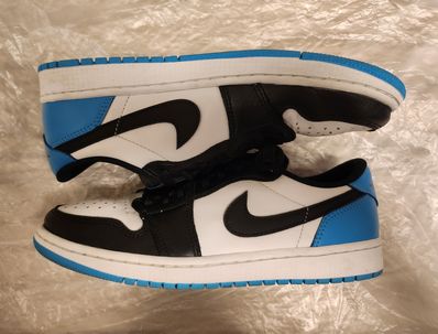 Nike Air Jordan 1 Low OG "Black and Dark Powder Blue/UNC"