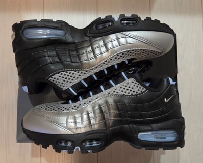 Palace Skateboards × Nike Air Max 95 Big Bubble "Metallic Silver/Aluminum"