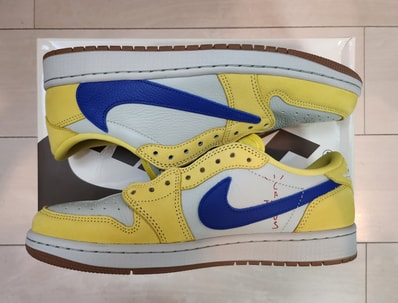Travis Scott × Nike Women's Air Jordan 1 Retro Low OG "Canary"