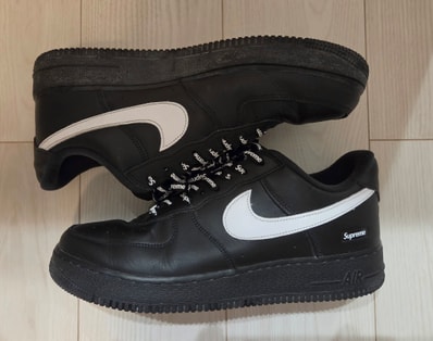 Supreme × Nike Air Force 1 Low "Black/White"
