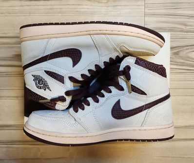 A Ma Maniere × Nike Air Jordan 1 Retro High OG "Sail and Burgundy"