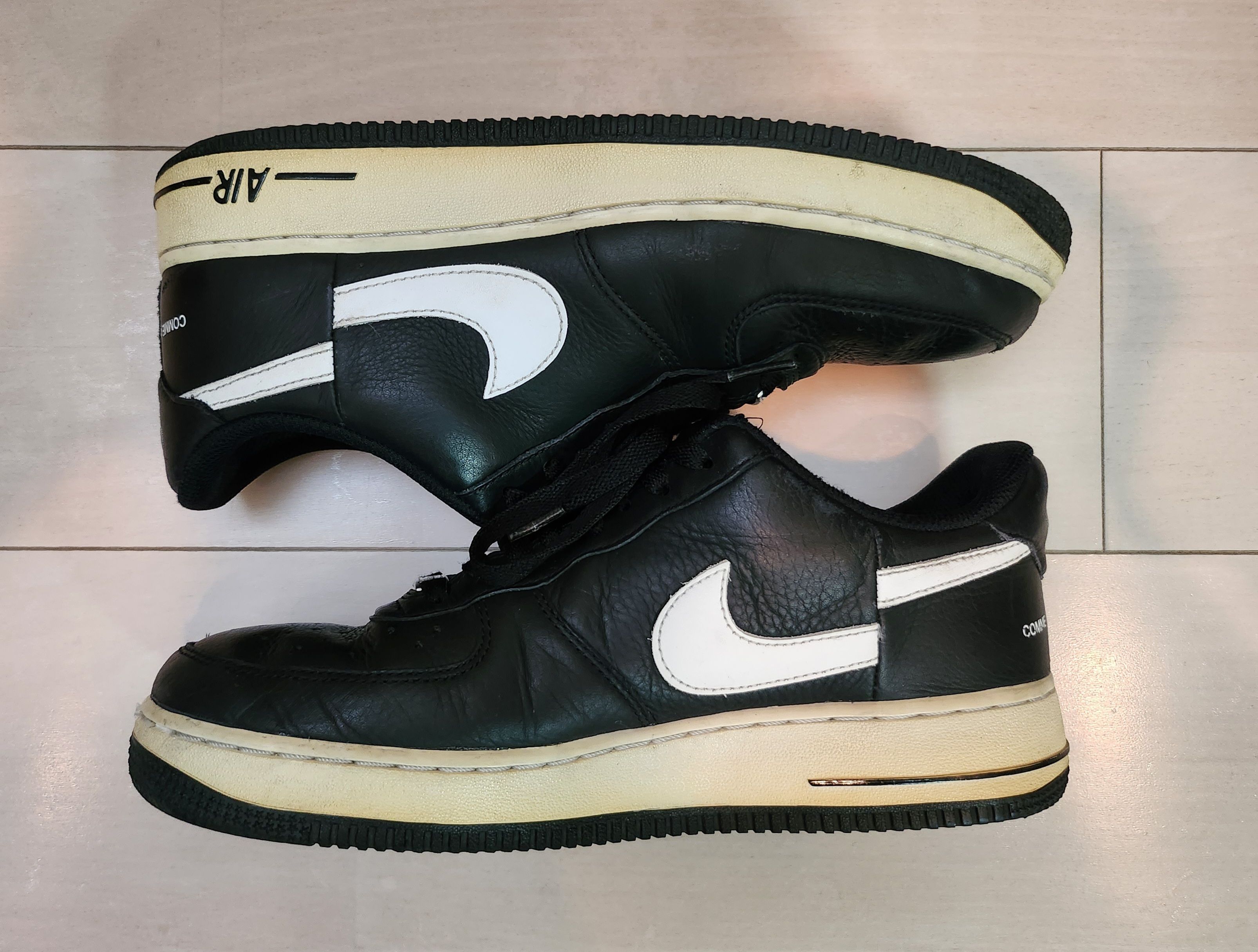 Supreme × COMME des GARCONS SHIRT × Nike Air Force 1 Low "Black/White" (2018)