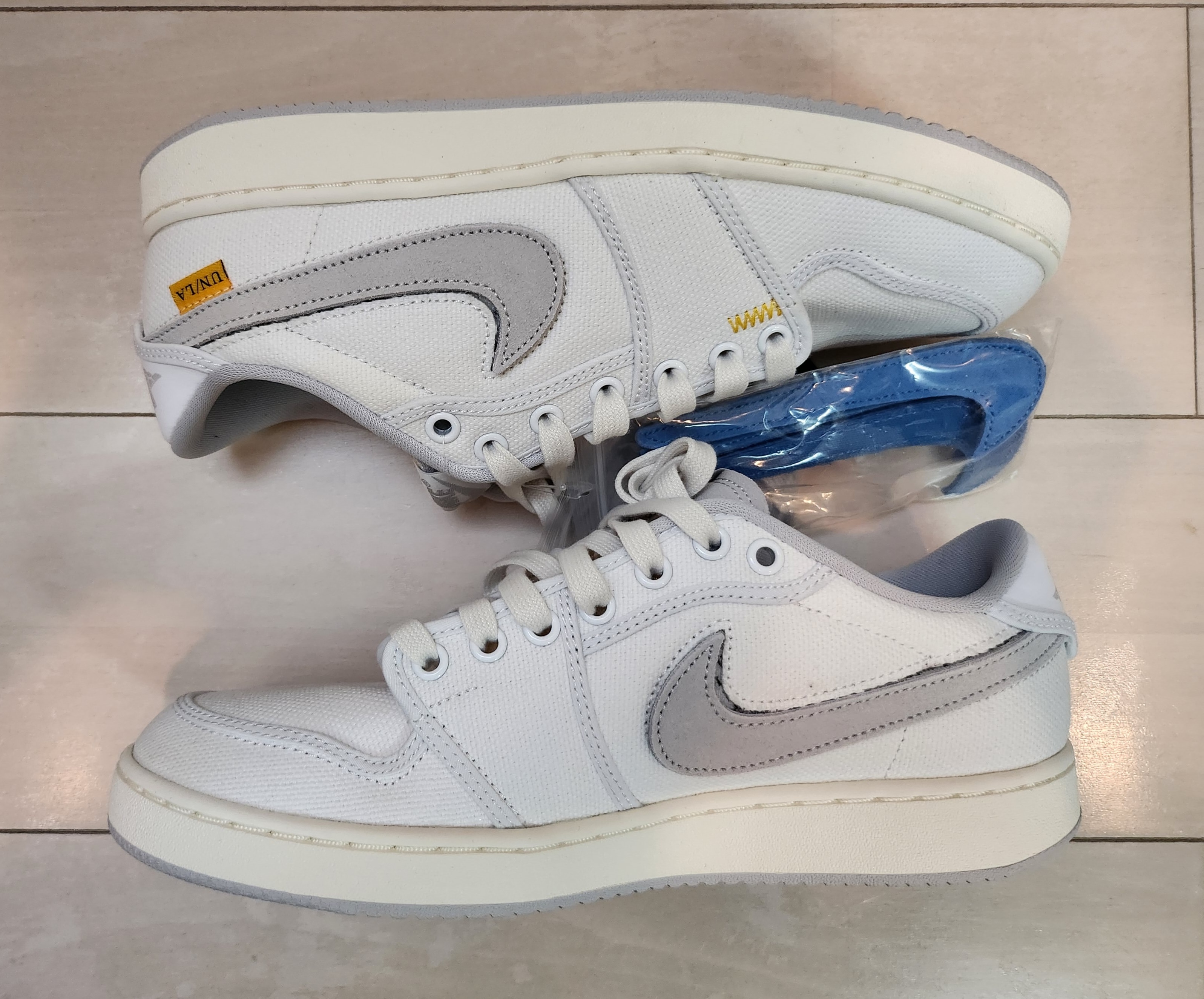 UNION × Nike Air Jordan 1 Low KO "White Canvas"