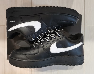 Supreme × Nike Air Force 1 Low "Black/White"