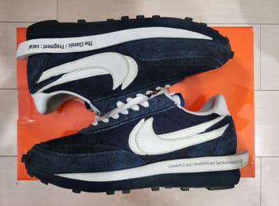 fragment design × sacai × Nike LD Waffle "Blackended Blue"
