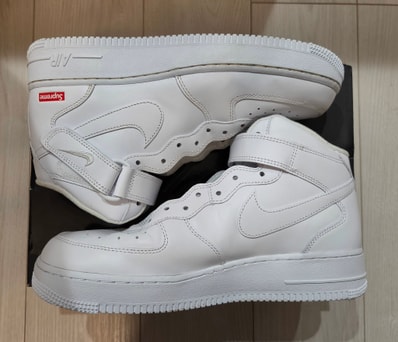 Supreme × Nike Air Force 1 Mid "White" FW24