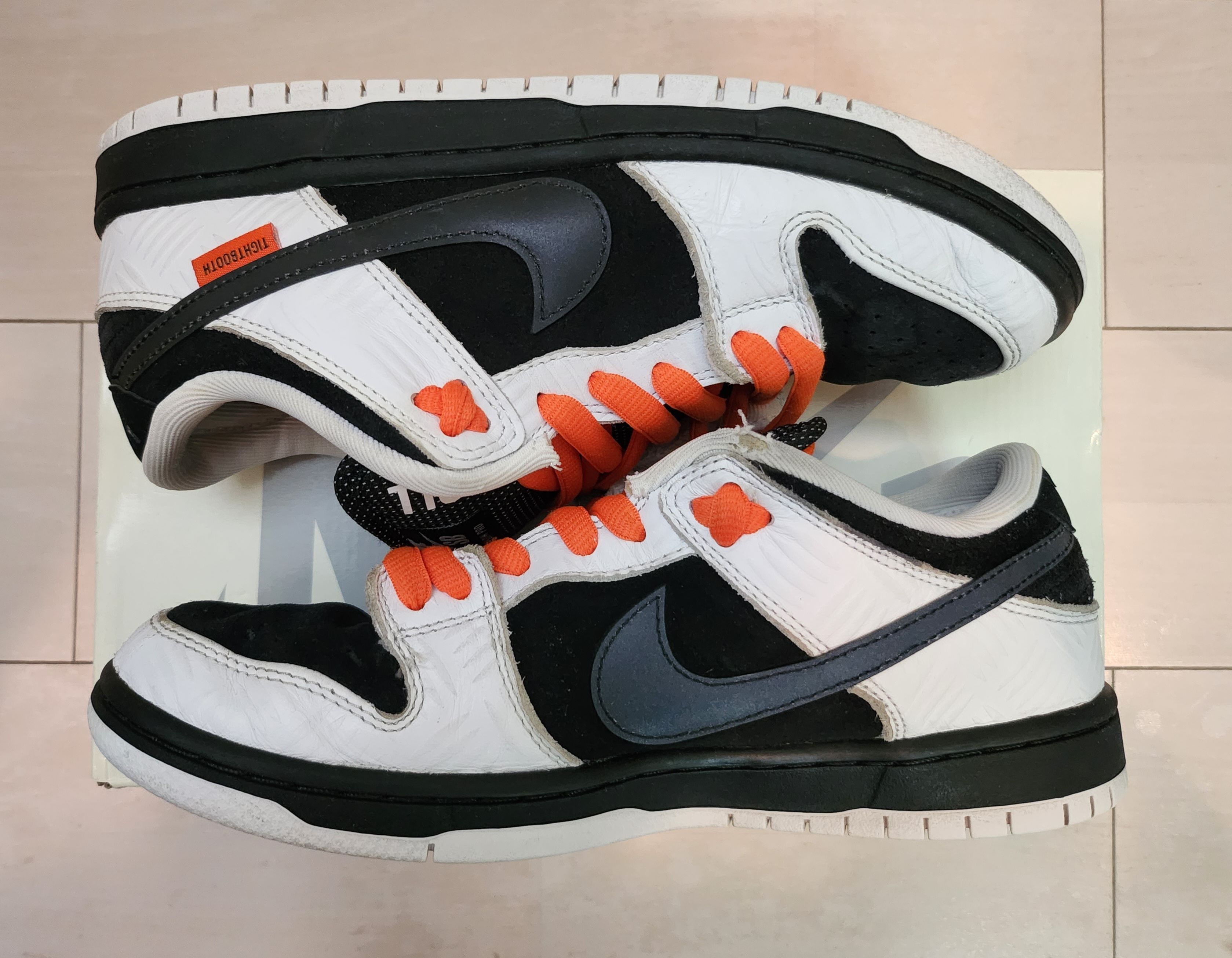 TIGHTBOOTH × Nike SB Dunk Low Pro QS "Black and White"