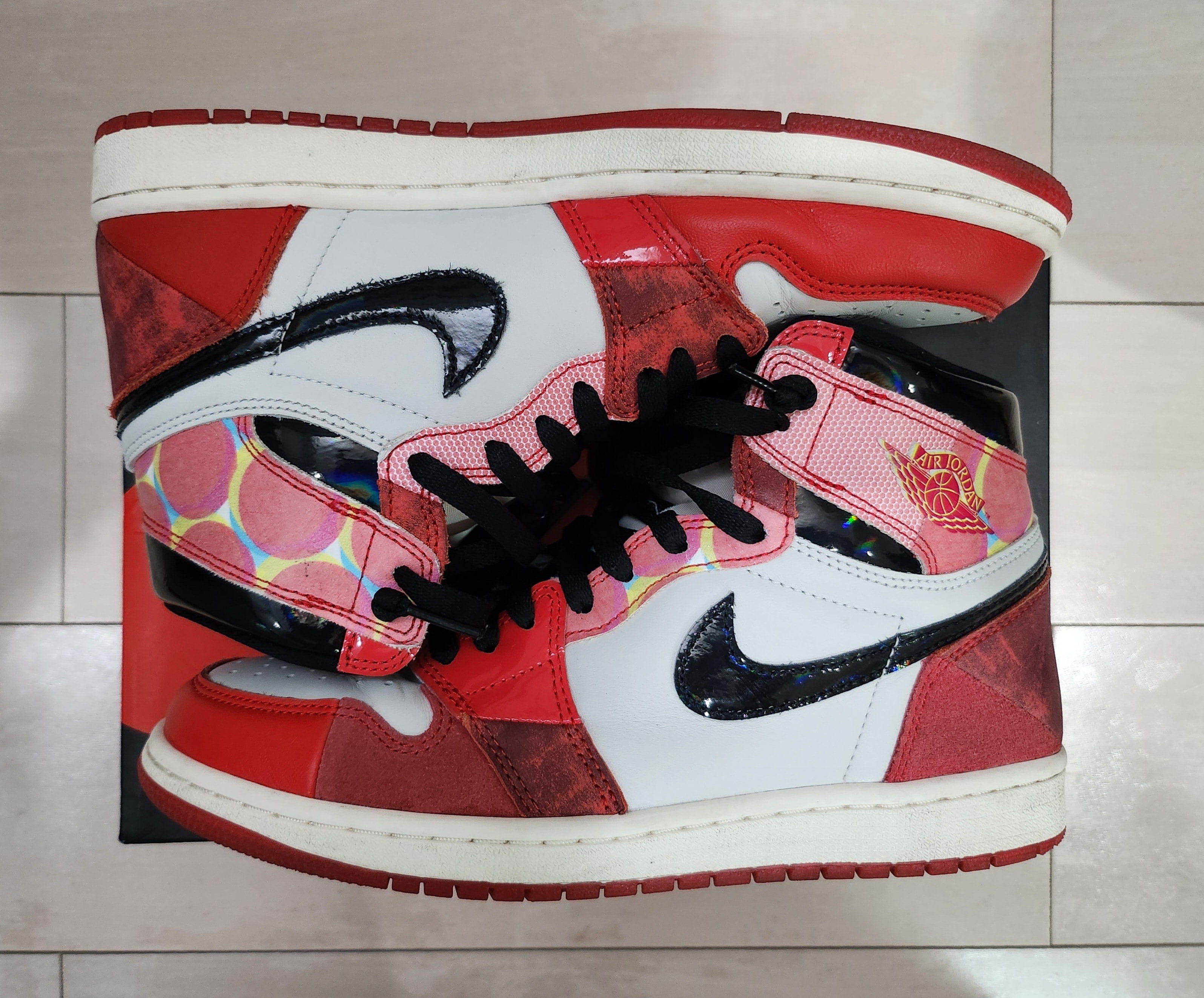 Spider-Man × Nike Air Jordan 1 Retro High OG SP "Spider-Man: Across the Spider-Verse/University Red"