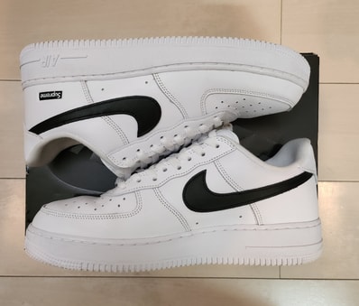 Supreme × Nike Air Force 1 Low "White/Black"