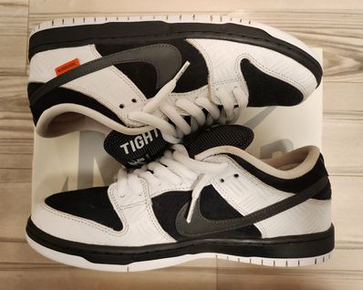 TIGHTBOOTH × Nike SB Dunk Low Pro QS "Black and White"