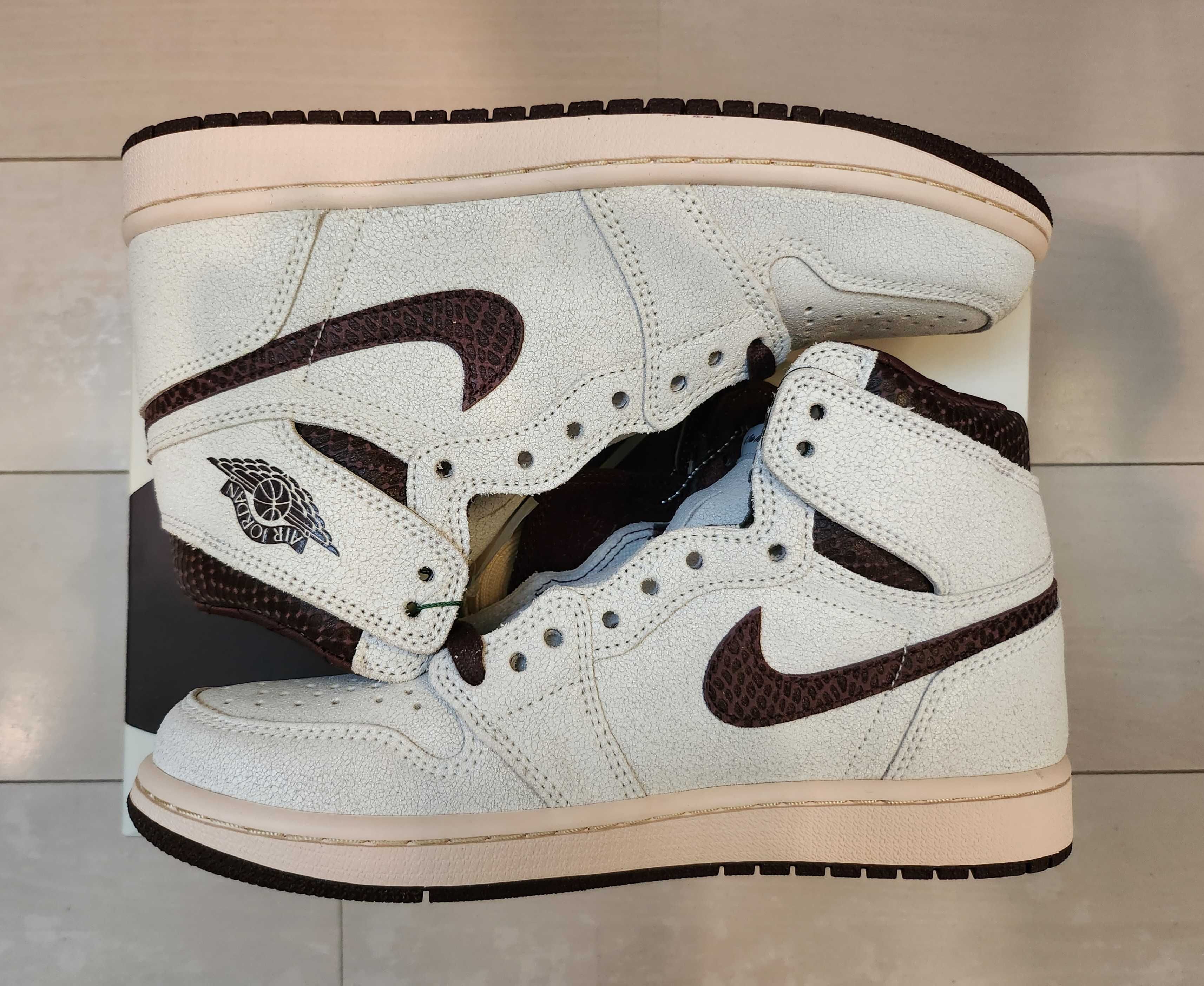 A Ma Maniere × Nike Air Jordan 1 Retro High OG "Sail and Burgundy"
