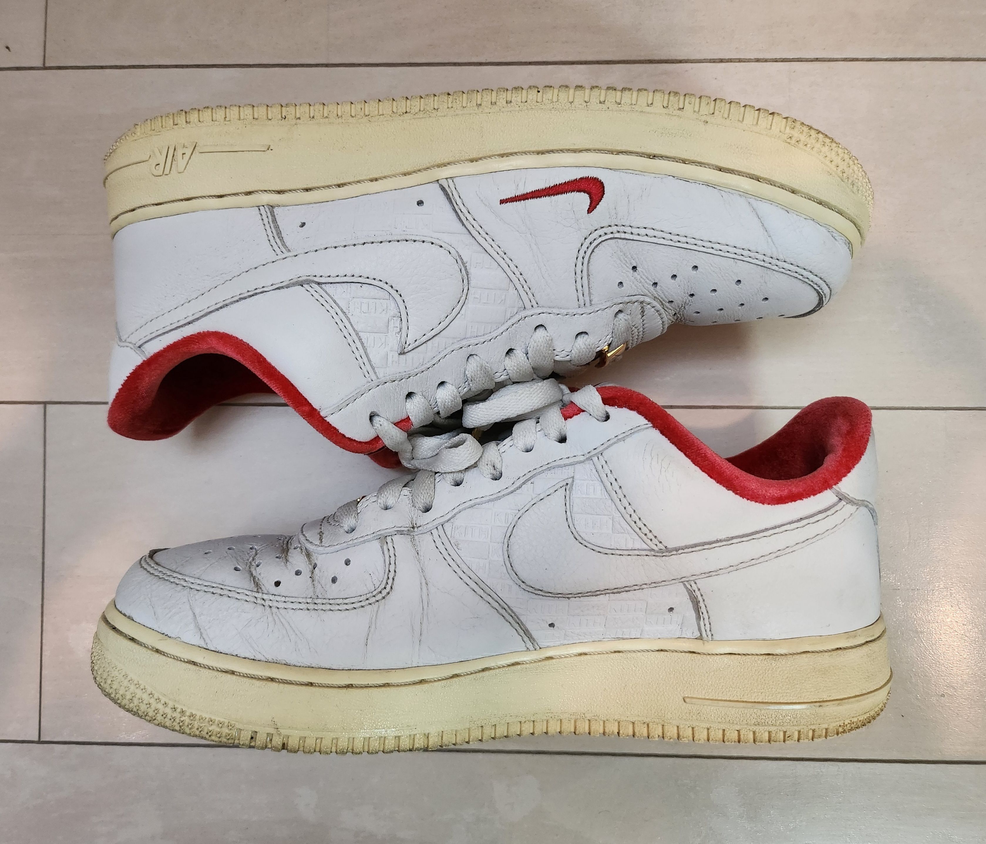 KITH × Nike Air Force 1 Low "White/Red"