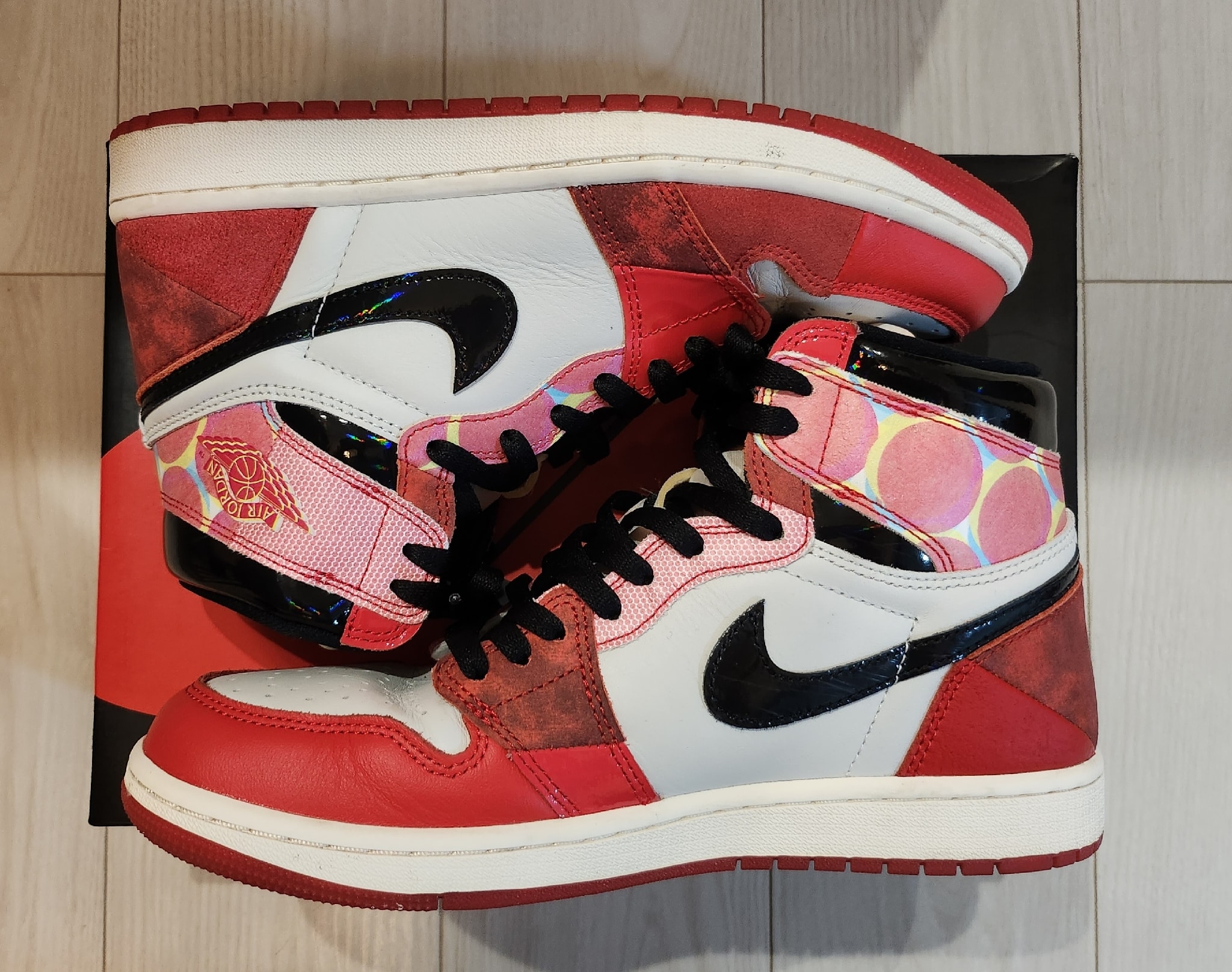 Spider-Man × Nike Air Jordan 1 Retro High OG SP "Spider-Man: Across the Spider-Verse/University Red"