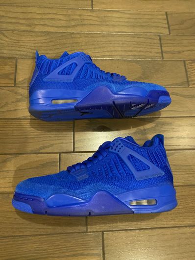 Nike Air Jordan 4 Retro Flyknit "Hyper Royal/Black"
