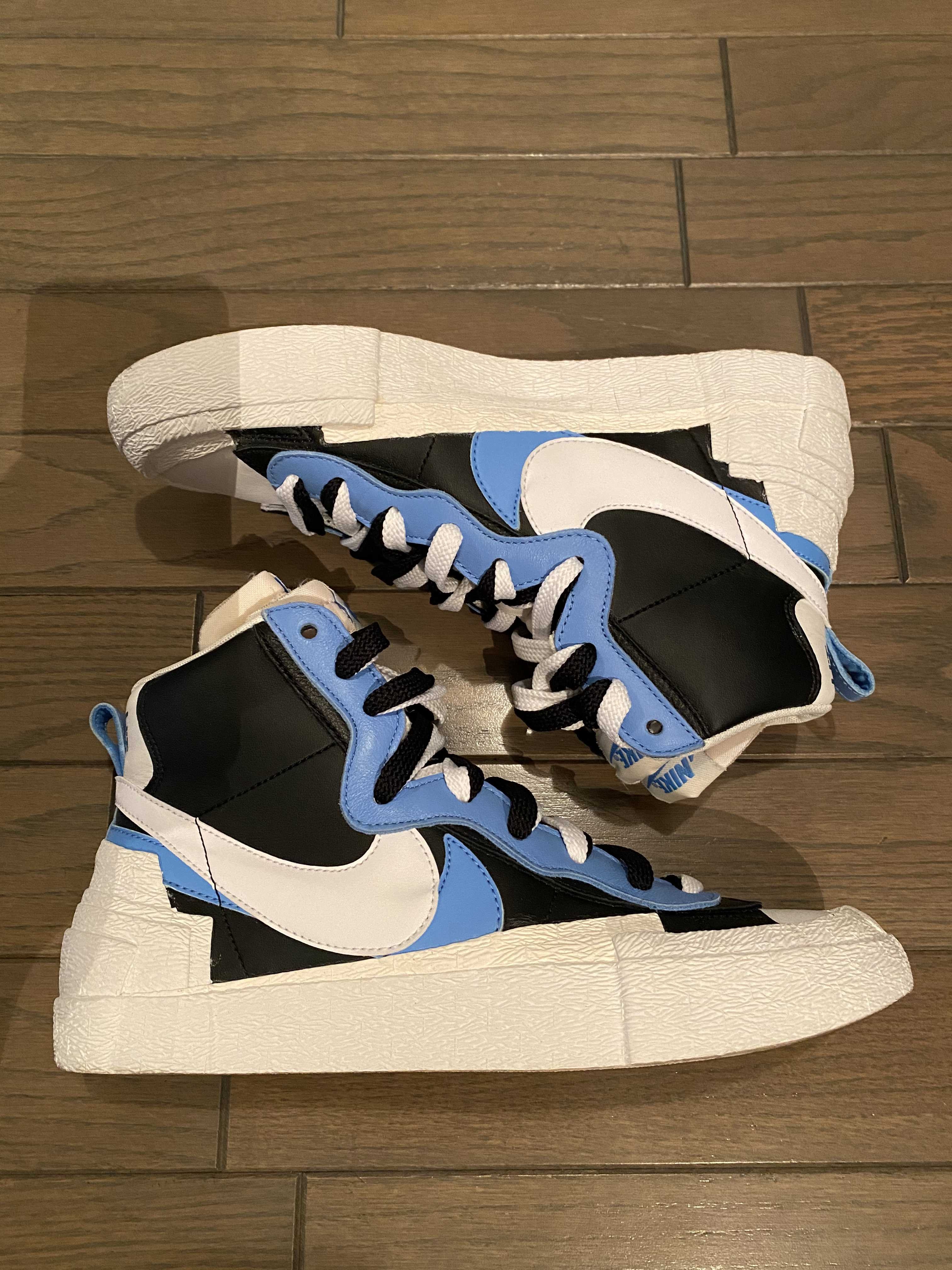 sacai × NIKE BLAZER MID "BLACK / BLUE"