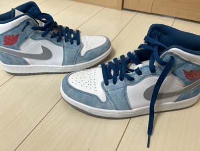 Nike Air Jordan 1 Mid SE "White/Hyper Royal/Red"