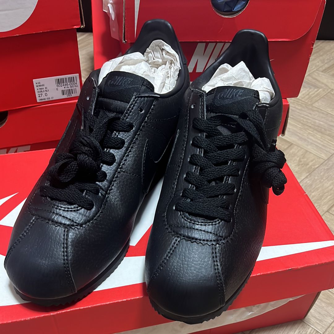 Nike Classic Cortez Leather "Triple Black"