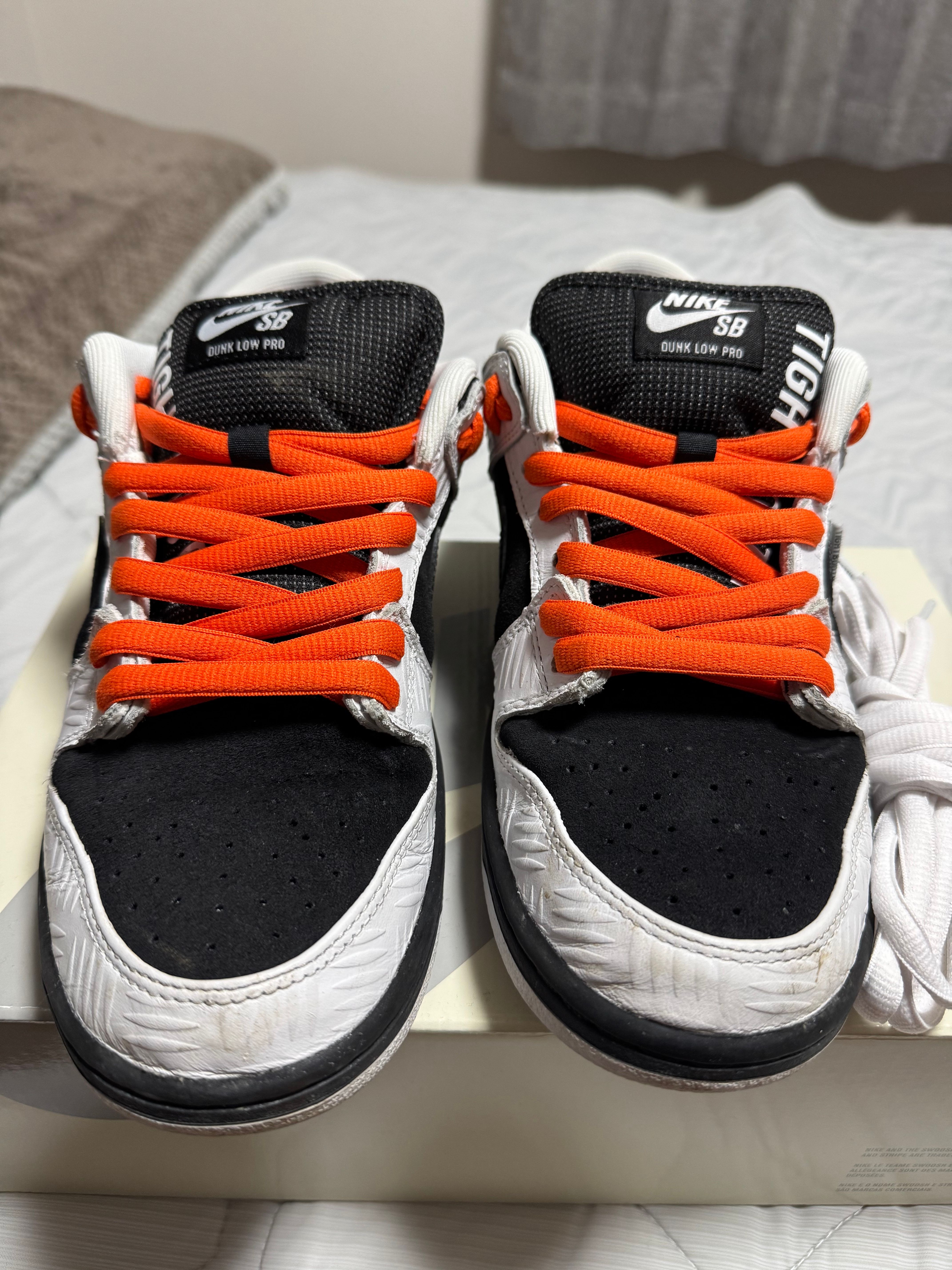 TIGHTBOOTH × Nike SB Dunk Low Pro QS "Black and White"