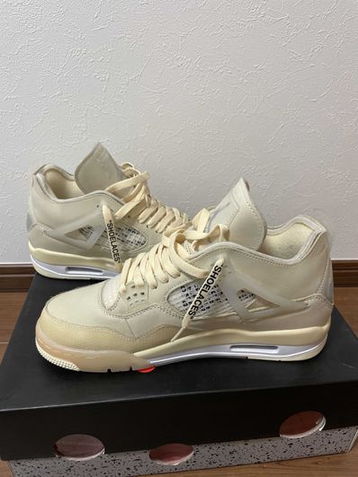 Off-White × Nike Women's Air Jordan 4 SP "Sail"