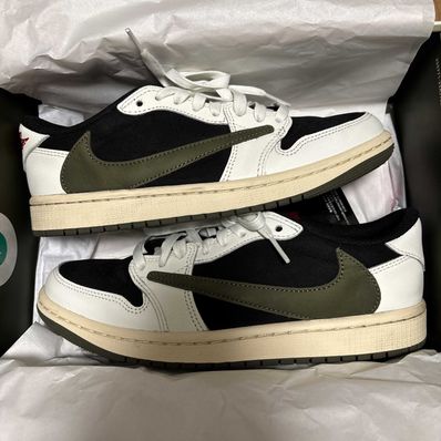 Travis Scott × Nike Women's Air Jordan 1 Low OG "Medium Olive"