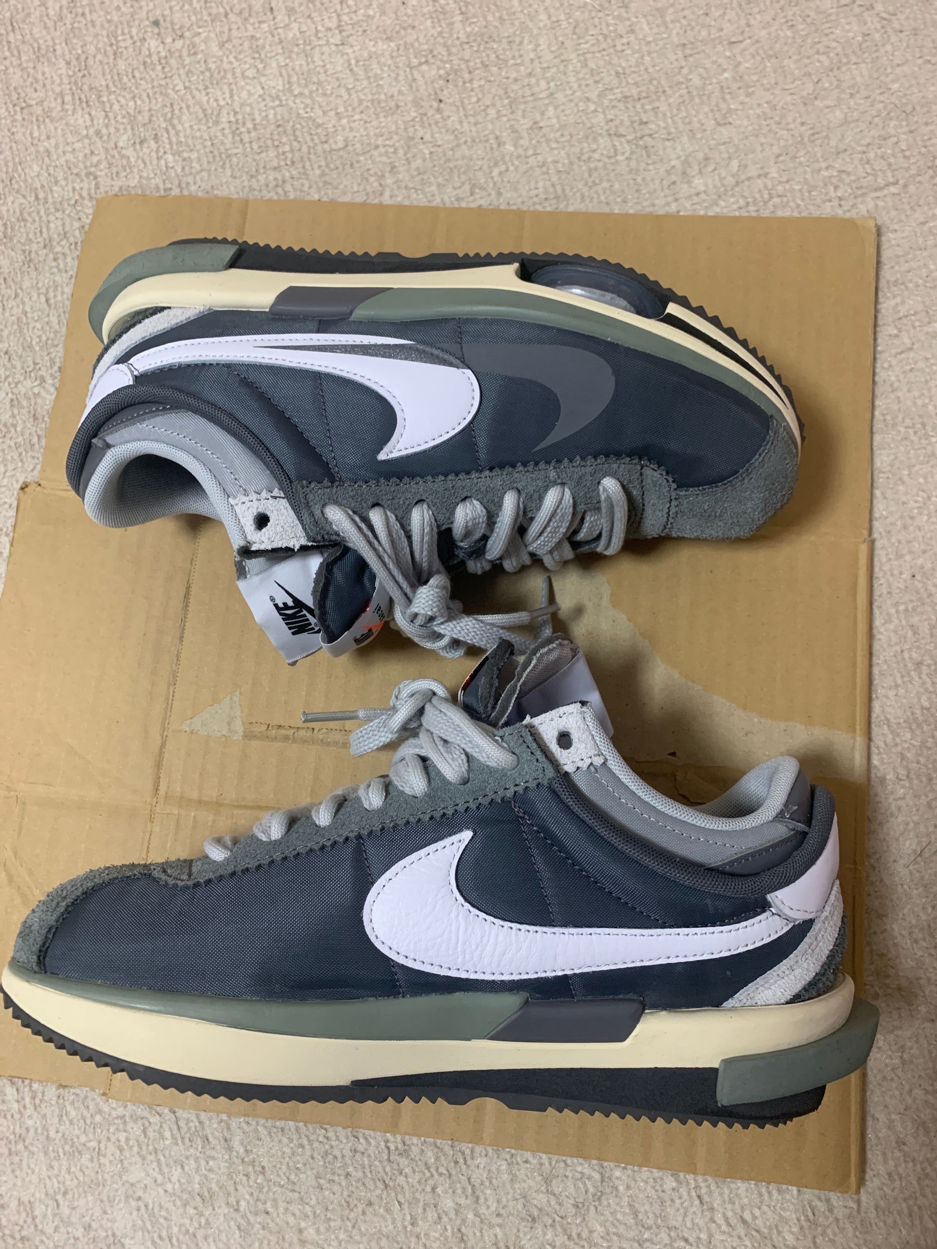 sacai × Nike Zoom Cortez "Iron Grey"